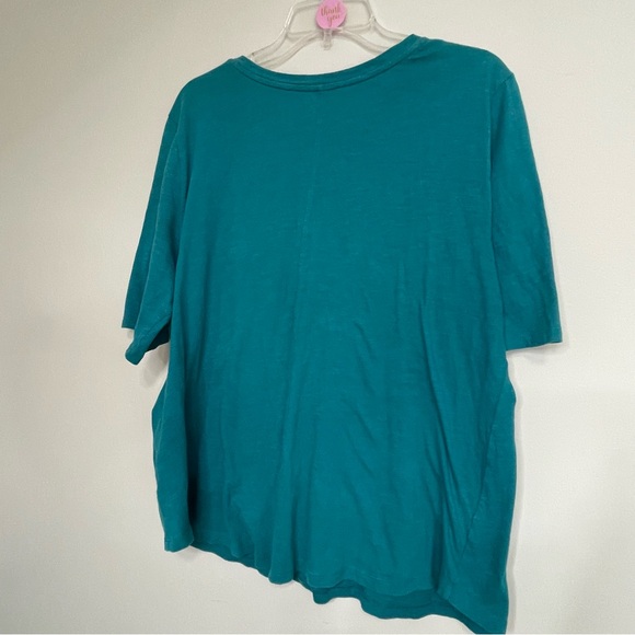 Eileen Fisher Turquoise Tee Sz XL~ Elevate your casual - Picture 7 of 7